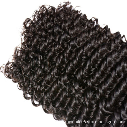 Indian virgin 9a raw deep curly cuticle aligned hair